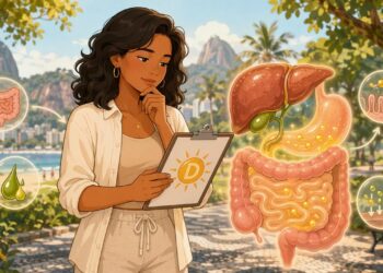 A falta de vitamina D não se deve à falta de sol, mas sim a distúrbios digestivos comuns como inflamação intestinal ou irritação persistente do fígado