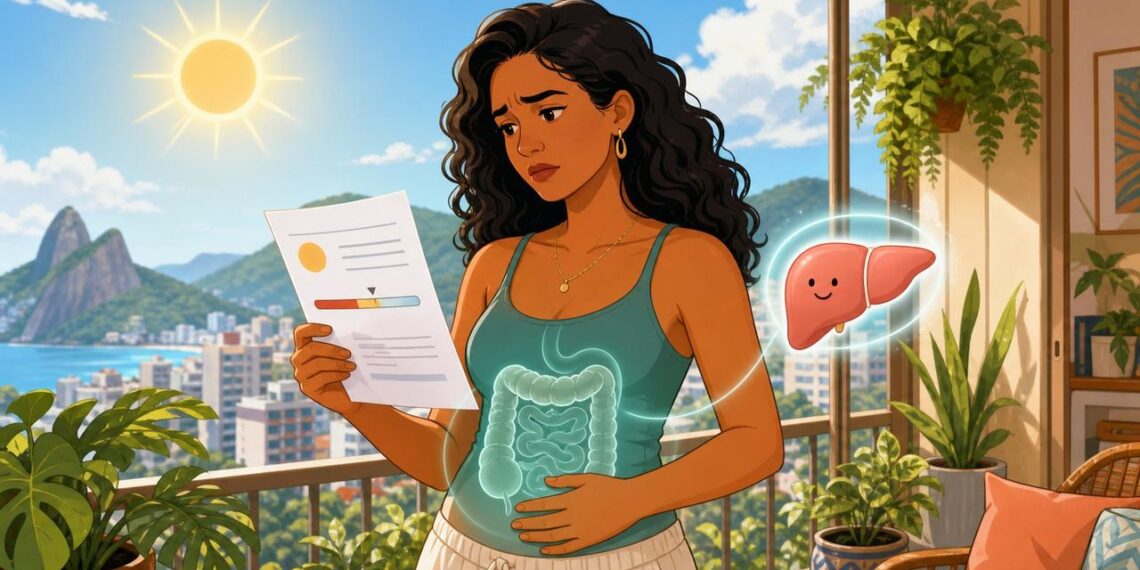 A falta de vitamina D no organismo normalmente não se deve à falta de exposição ao sol, mas sim também a problemas digestivos crônicos como inflamação intestinal ou irritação persistente e contínua do fígado
