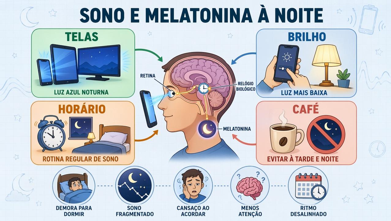 Quatro hábitos ajudam a proteger a melatonina e reduzir a insônia noturna.