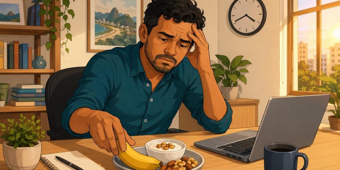 A irritabilidade e a dificuldade de concentração no fim da tarde nem sempre são estresse: podem ser reflexo de longos períodos sem comer