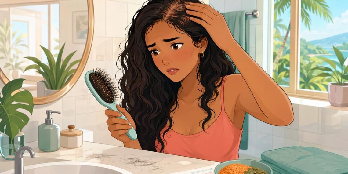 A queda de cabelo constante não se deve apenas ao estresse, mas sim, na maioria, à deficiência de ferro e zinco