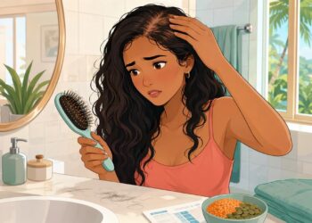 A queda de cabelo constante não se deve apenas ao estresse, mas sim, na maioria, à deficiência de ferro e zinco