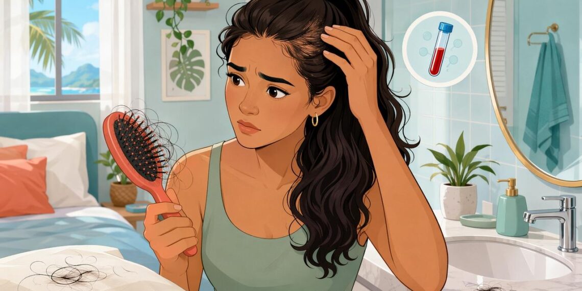A queda de cabelo constante nem sempre se deve à genética ou ao estresse — pode ser sinal de ferritina baixa mesmo com hemograma normal