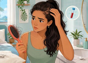 A queda de cabelo constante nem sempre se deve à genética ou ao estresse — pode ser sinal de ferritina baixa mesmo com hemograma normal