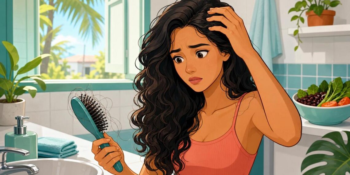 A queda de cabelo intensa nem sempre se deve ao estresse, mas sim à deficiência de ferro e à ferritina baixa