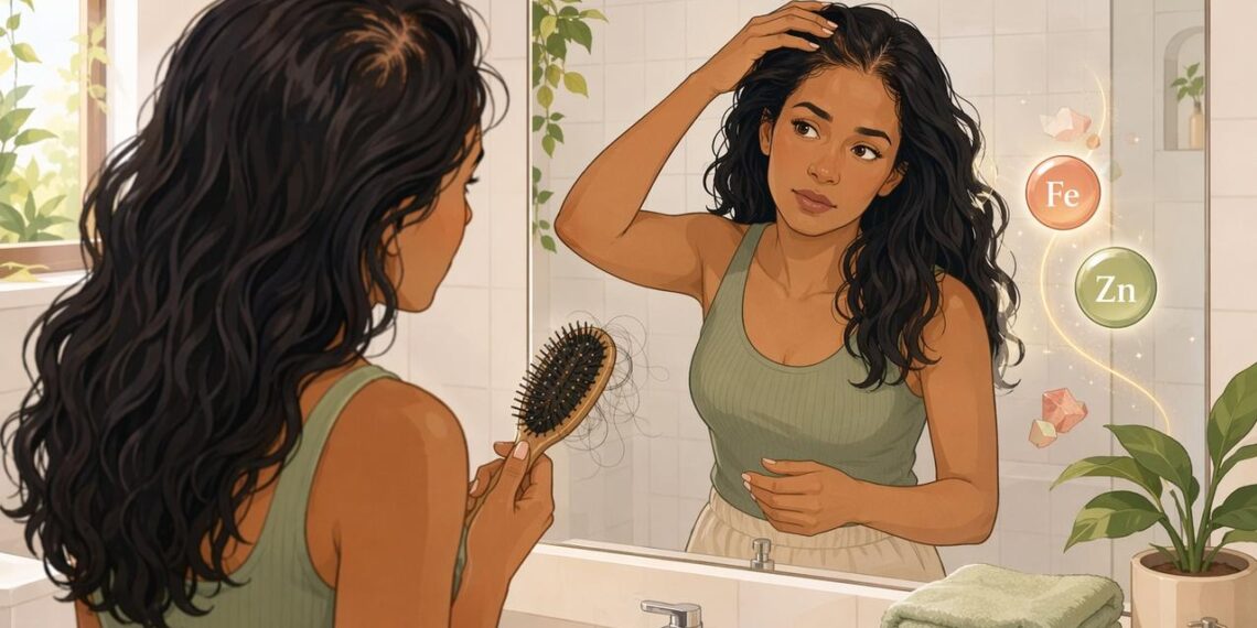 A queda de cabelo nem sempre se deve à genética: às vezes é sinal de deficiência de ferro e zinco
