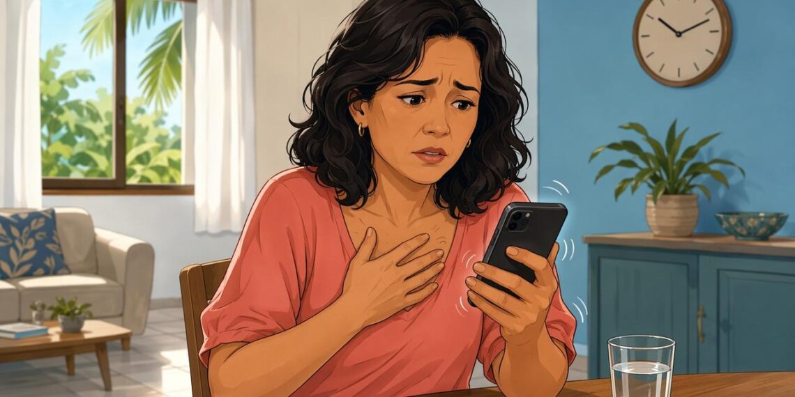 A sensação de coração acelerado e o tremor nas mãos sem motivo aparente podem ser um sinal precoce de hipertireoidismo