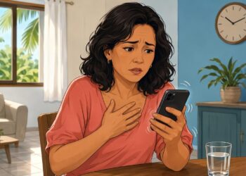 A sensação de coração acelerado e o tremor nas mãos sem motivo aparente podem ser um sinal precoce de hipertireoidismo