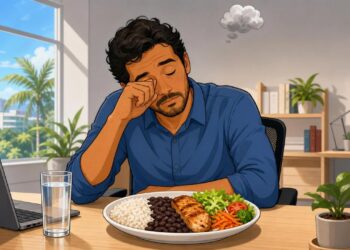 A sonolência depois do almoço nem sempre é preguiça, mas pode estar ligada a refeições ricas em carboidratos refinados