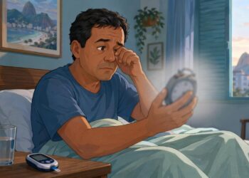 Acordar com a visão embaçada com frequência pode ser um dos primeiros sinais de glicemia descontrolada durante a noite