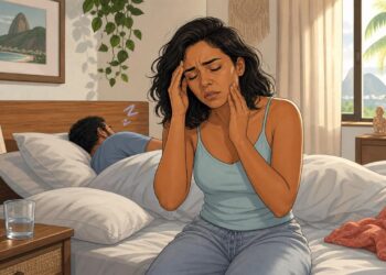 Acordar com dor de cabeça com frequência pode ser um dos primeiros sinais de apneia do sono ou bruxismo noturno
