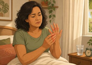 Acordar com os dedos inchados e rígidos pela manhã com frequência pode ser um dos primeiros sinais de artrite reumatoide