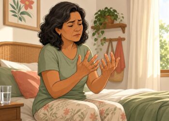 Acordar com rigidez nas articulações das mãos com frequência pode ser um dos primeiros sinais de que os marcadores inflamatórios estão elevados no corpo