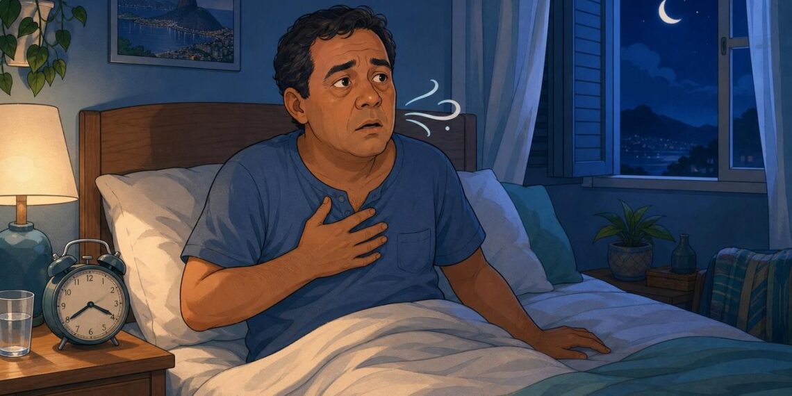 Acordar várias vezes durante a madrugada nem sempre é insônia comum: pode ser sinal de queda de cortisol ou de apneia obstrutiva do sono