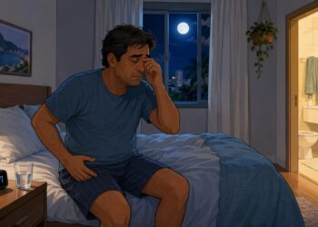 Acordar várias vezes para urinar durante a noite com frequência pode ser um dos primeiros sinais de alteração na glicemia