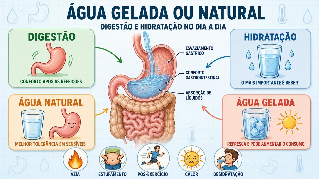 Quatro pilares orientam digestão, hidratação, tolerância e escolha da temperatura.