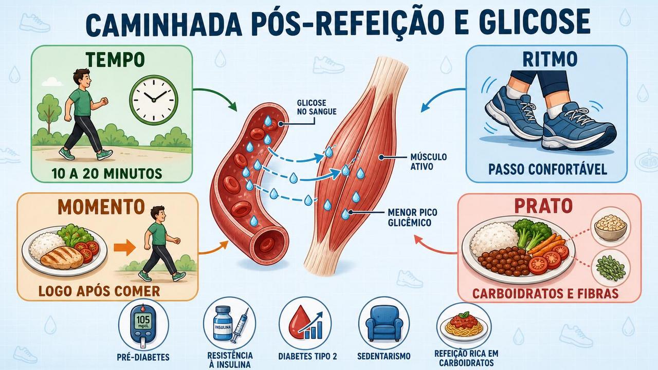 Tempo, ritmo, momento e composição do prato influenciam a resposta glicêmica.