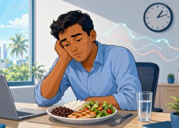 Cansaço logo após o almoço nem sempre é só digestão e pode indicar oscilação da glicose