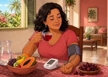 Chá de hibisco para pressão alta: o que a ciência realmente diz sobre seu efeito na hipertensão leve