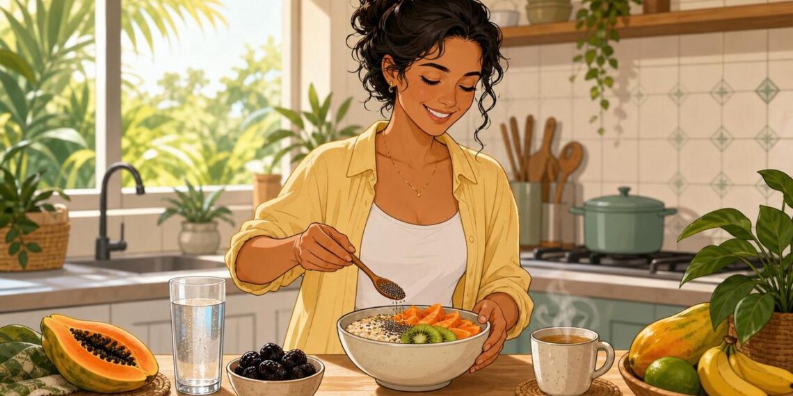 Como aliviar a prisão de ventre de forma natural: alimentos, hidratação e rotina que funcionam de verdade