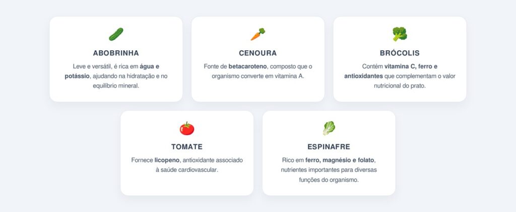 Quais legumes combinam melhor com o ovo?