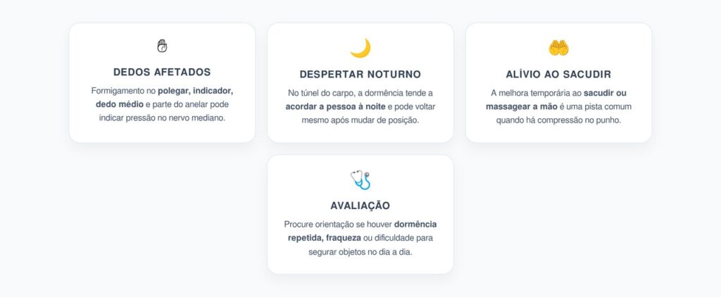 Dormência nas Mãos à Noite: Pista Simples para Suspeitar de Túnel do Carpo