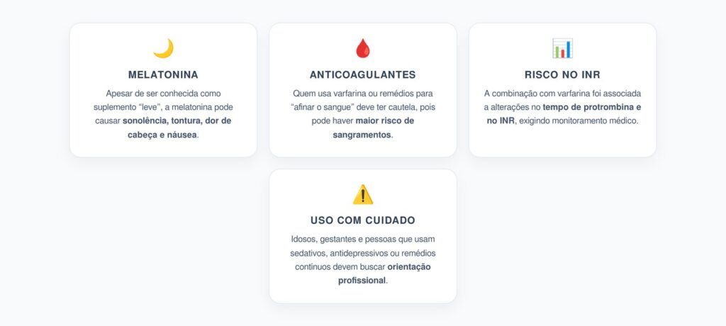 Melatonina e Anticoagulantes: O Risco Escondido do Suplemento para Dormir