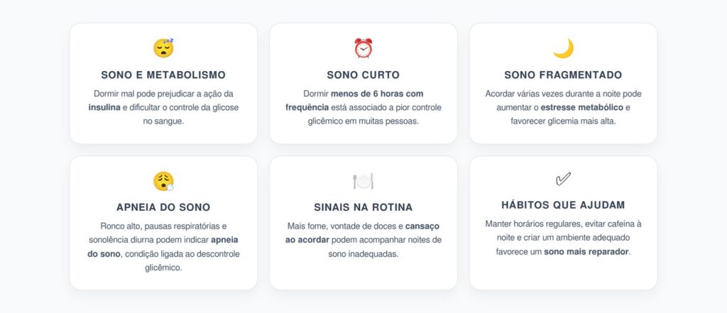 Sono e Glicemia: Como a Qualidade do Sono Pode Influenciar o Controle do Açúcar no Sangue
