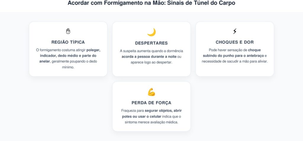 Acordar com Formigamento na Mão: Sinais de Túnel do Carpo