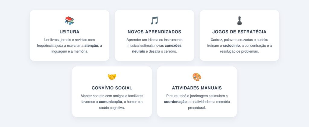 Quais estímulos mentais ajudam a preservar a memória?