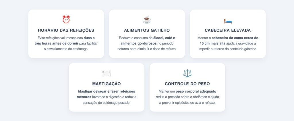 Quais hábitos complementam a boa digestão noturna?