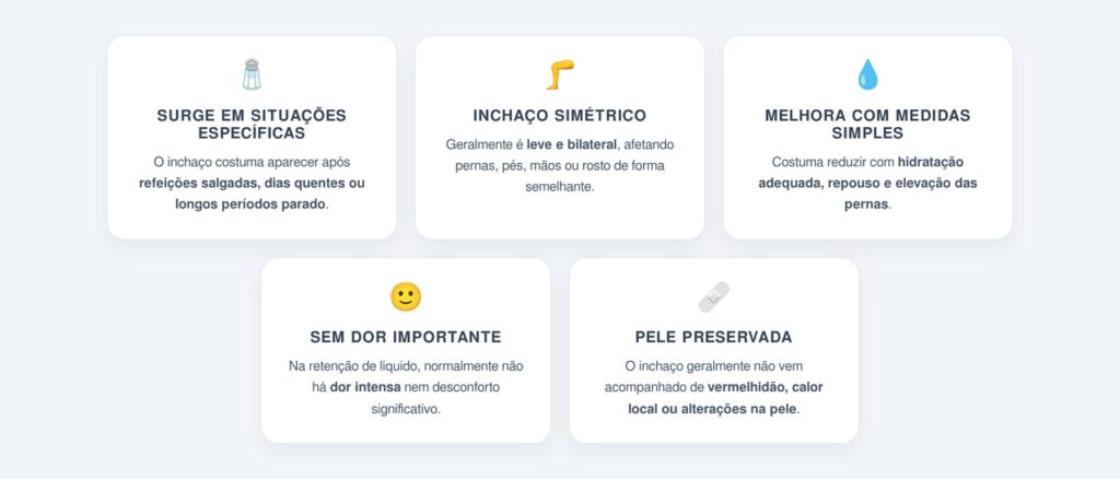 Quais sinais ajudam a diferenciar as duas situações?
