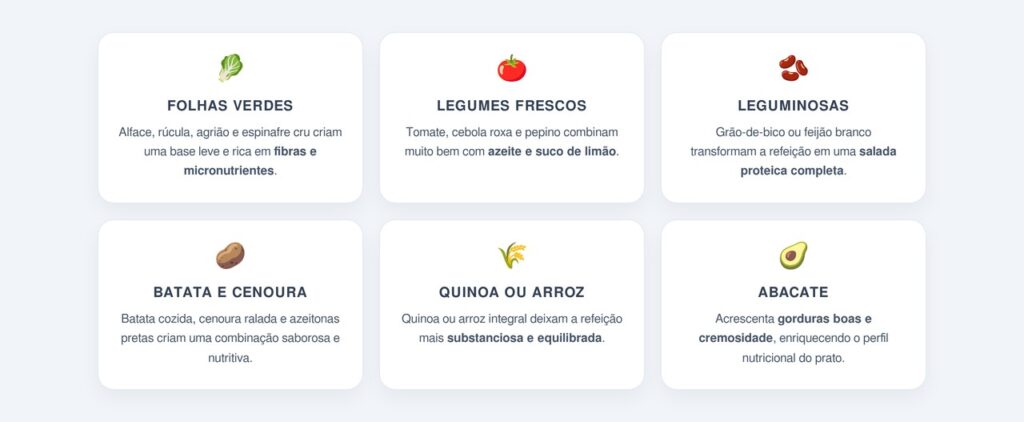 Quais saladas combinam melhor com sardinha?