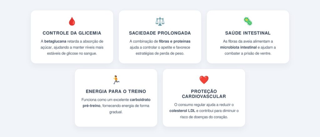 Quais outros benefícios a aveia oferece?