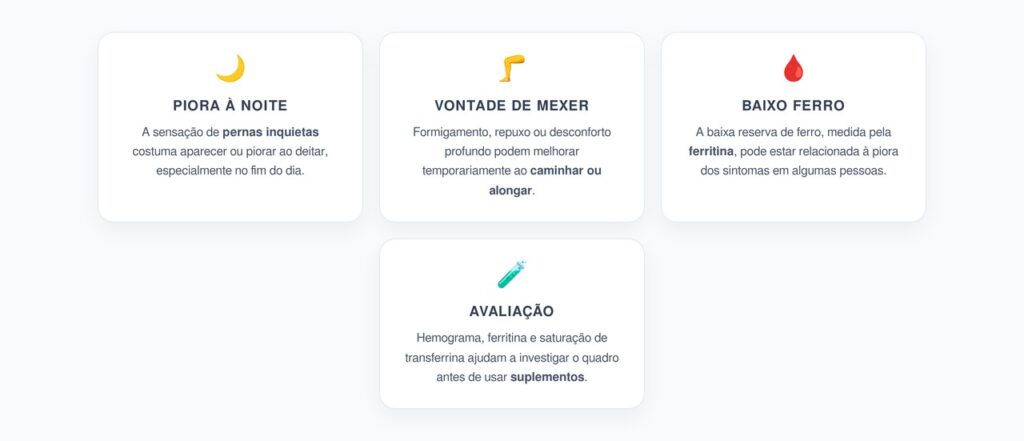 Pernas Inquietas à Noite: O Sinal que Pode Estar Ligado à Baixa Reserva de Ferro