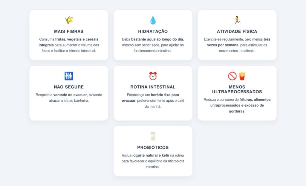 Quais hábitos diários fortalecem o intestino?