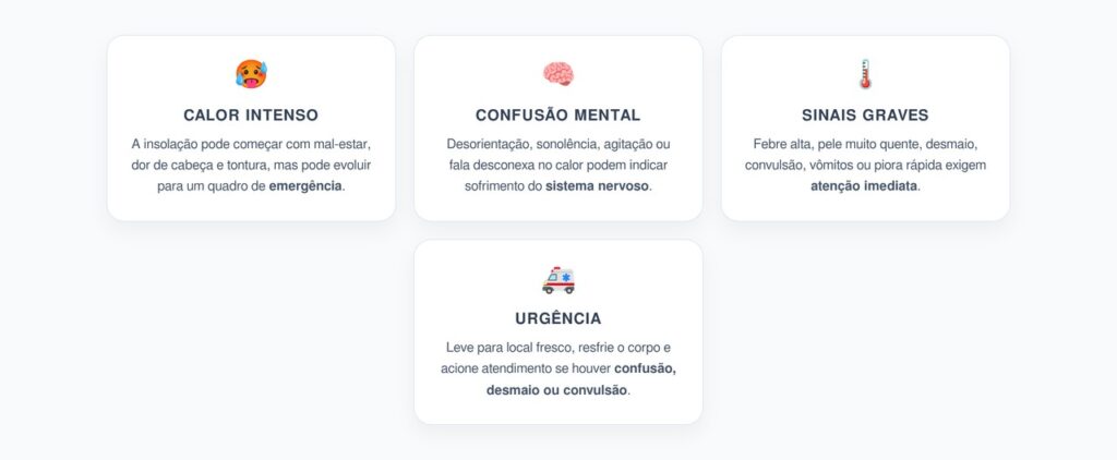 Insolação e Confusão Mental: O Sinal de Calor que Pode Indicar Emergência