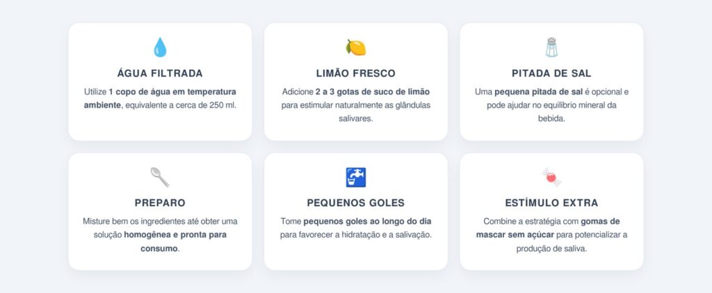 Como preparar uma receita caseira para estimular a salivação?