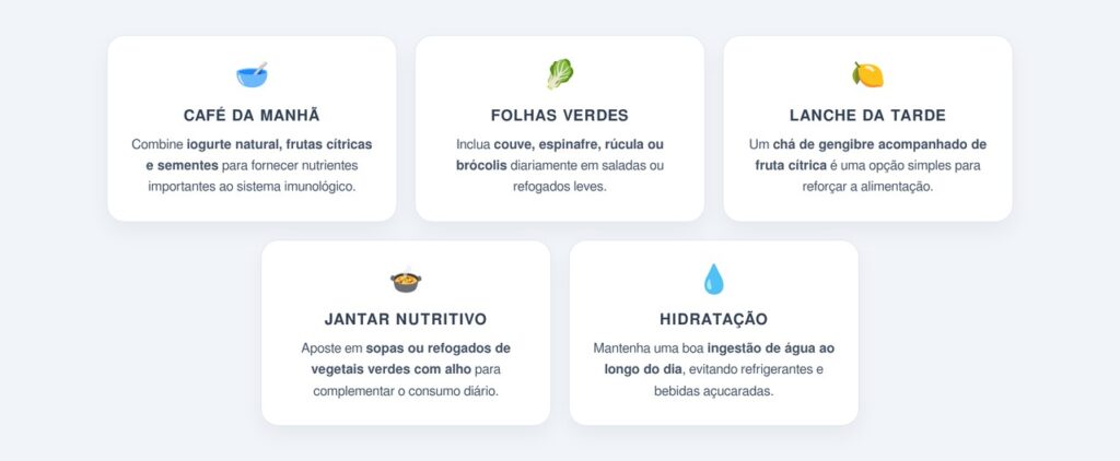 Como incluir folhas verde-escuras e os demais alimentos no dia a dia?
