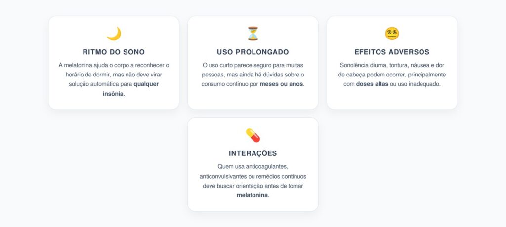 Melatonina: O Risco do Uso Prolongado e das Interações com Remédios
