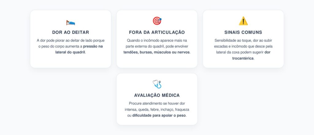 Dor no Quadril ao Deitar: Sinais de Que Pode Não Vir da Articulação