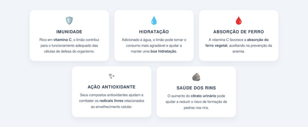 Quais são os principais benefícios do limão?