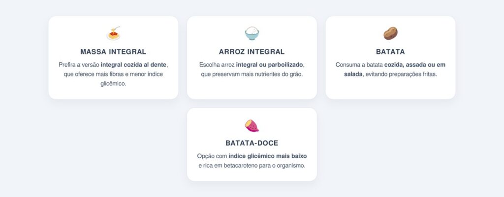 Quais são as melhores versões de cada alimento?