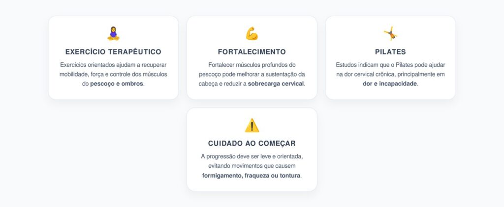 Dor Cervical Persistente: Exercício Terapêutico e Pilates Para Aliviar o Pescoço