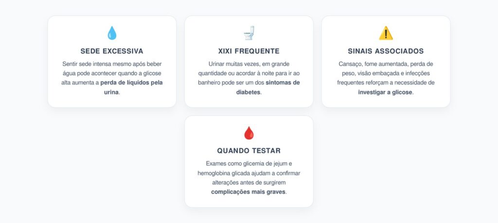 Sede Excessiva e Xixi Frequente: Sinais de Diabetes Que Não Devem Ser Normalizados