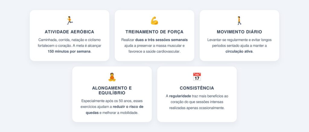 Quais exercícios fazem mais bem ao coração?