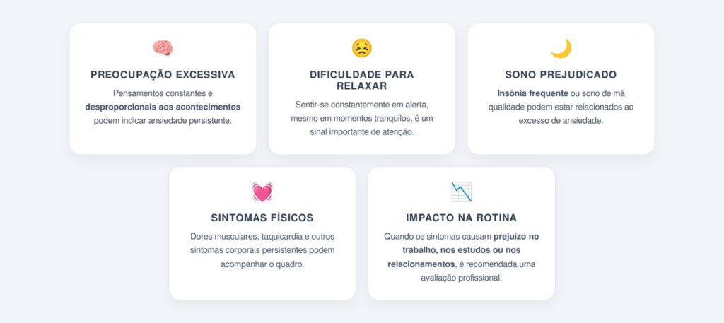 Quais sinais merecem atenção?