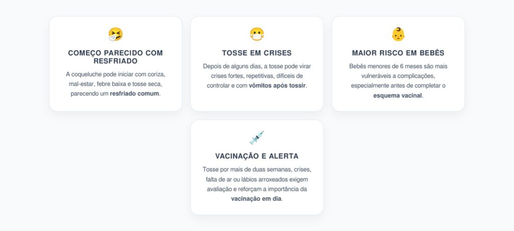 Coqueluche: Tosse Persistente Que Parece Resfriado e Pode Durar Semanas