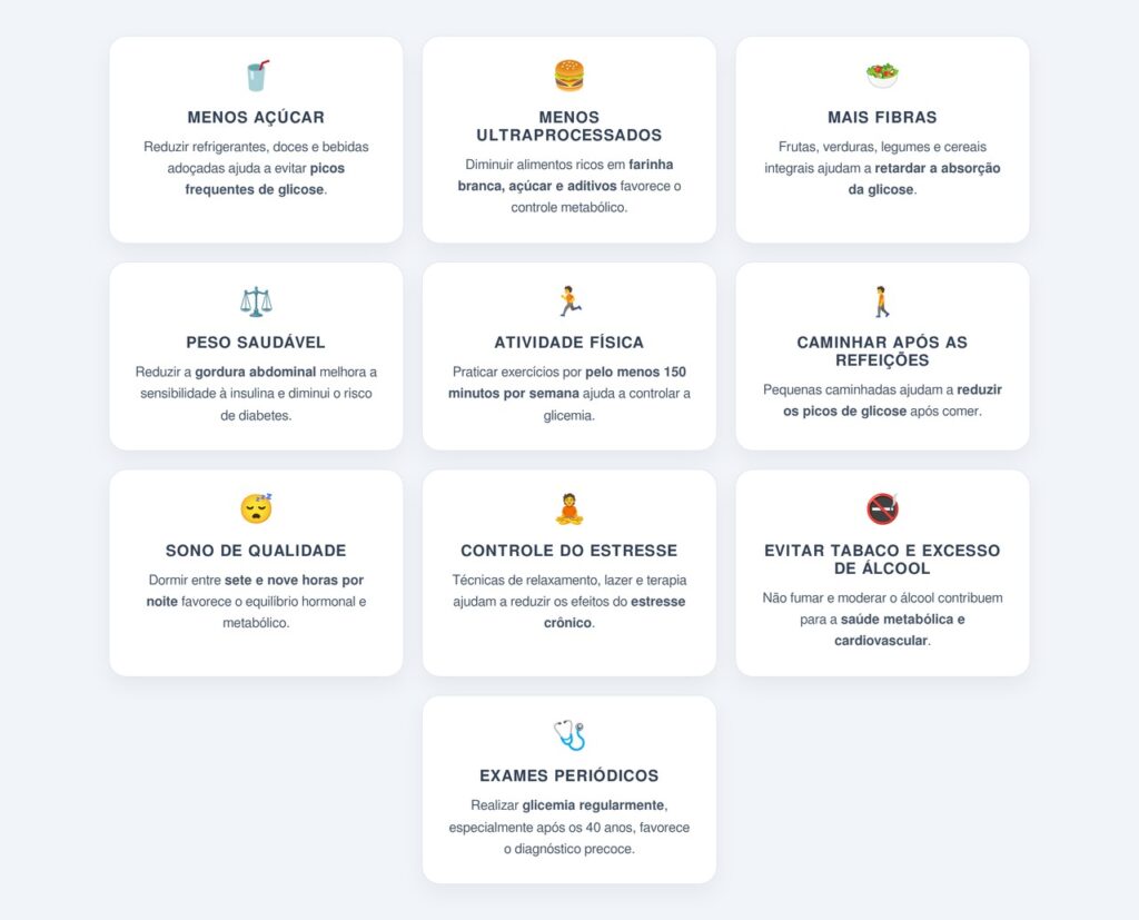 Quais hábitos diários ajudam a prevenir o diabetes tipo 2?