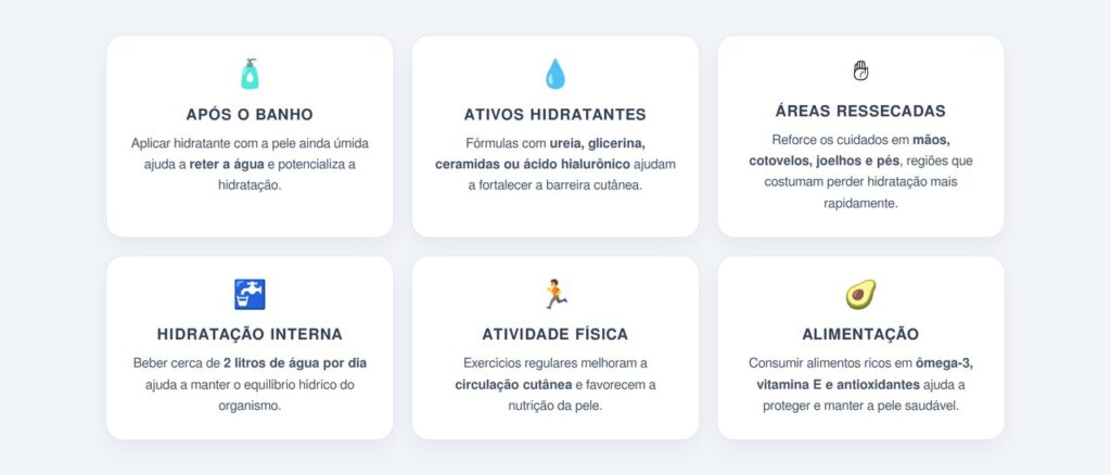 Como hidratar a pele corretamente em casa?
